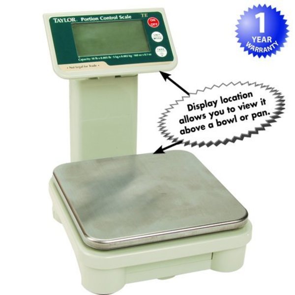 Taylor Precision Products L.P. Scale, Portion , 10 Lbs, W/Tower TE10T